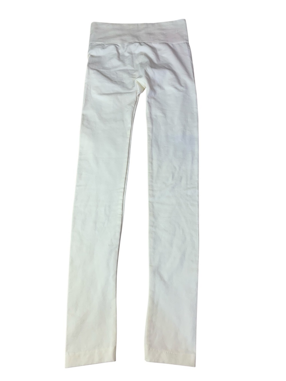 Wonderly Ivory Cream Ribbed Seamless Fleece Lined Leggings S/M